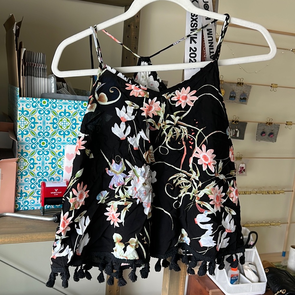 Cute floral tank top